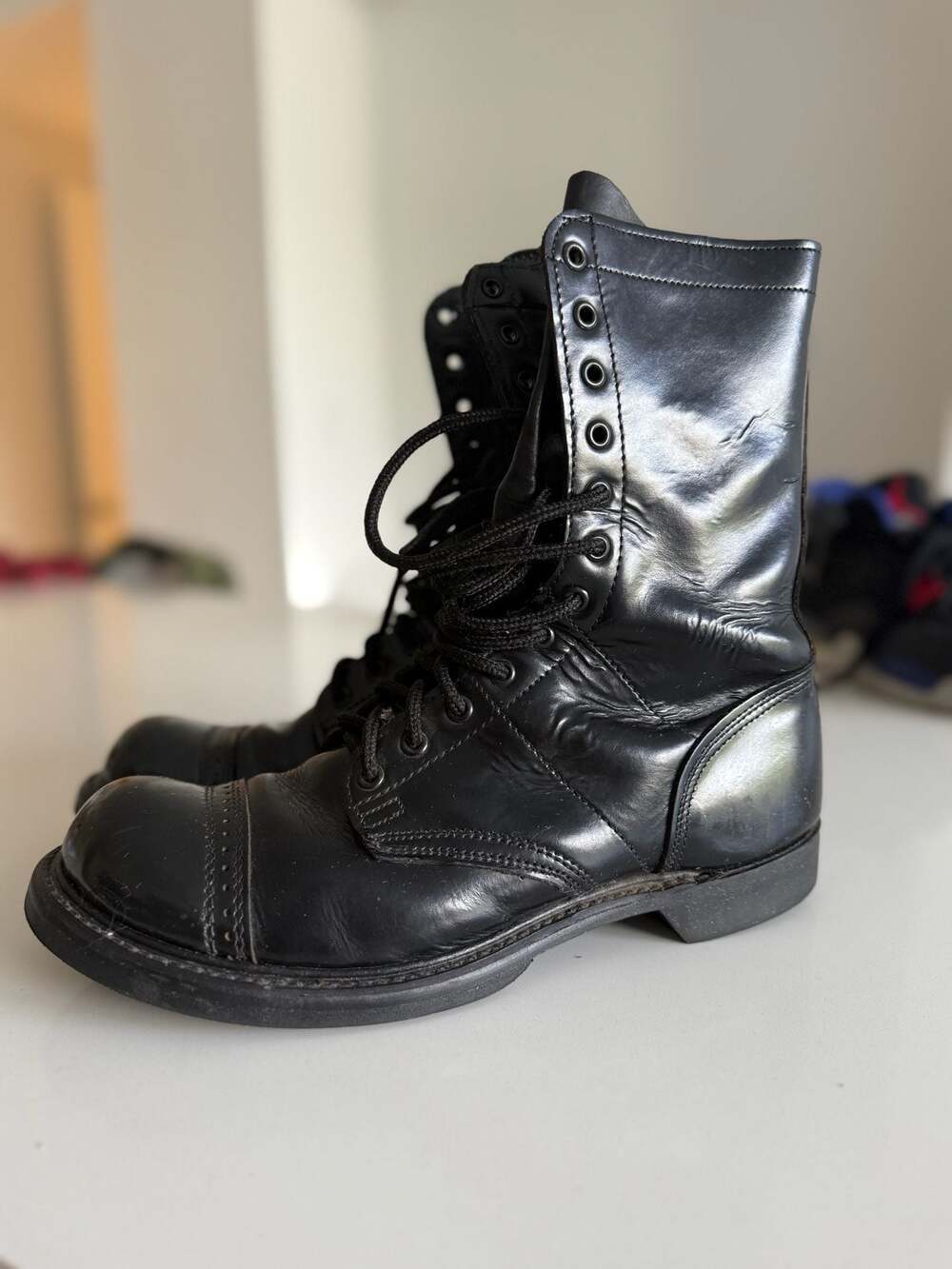 Double H Leather Paratrooper Jump Boots Made in USA Men's 10 D